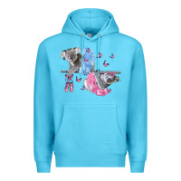 Ocean Blue Koalas With Tutu Premium Hoodie - LillyAllenDesigns