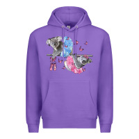 Purple Koalas With Tutu Premium Hoodie - LillyAllenDesigns