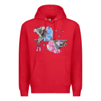Red Koalas With Tutu Premium Hoodie - LillyAllenDesigns