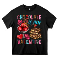 Black Chocolate is my valentine Valentine's Day Heavy Core Tee - HowdyJamesFarm