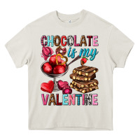 Cream Chocolate is my valentine Valentine's Day Heavy Core Tee - HowdyJamesFarm