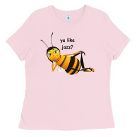 Bubblegum Pink bee movie merch Ladies Tee - DesigneFamous