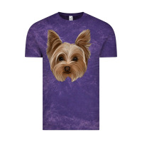 Cloud Purple yorkie Vintage Tee - Jasminsmagicworld