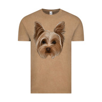 Vintage Coffee yorkie Vintage Tee - Jasminsmagicworld