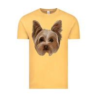 Vintage Mustard yorkie Vintage Tee - Jasminsmagicworld