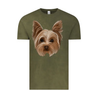 Vintage Olive yorkie Vintage Tee - Jasminsmagicworld