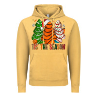 Vintage Mustard Tis' The Season Basketball Christmas Cakes Vintage Hoodie - BundleAndBundleShop