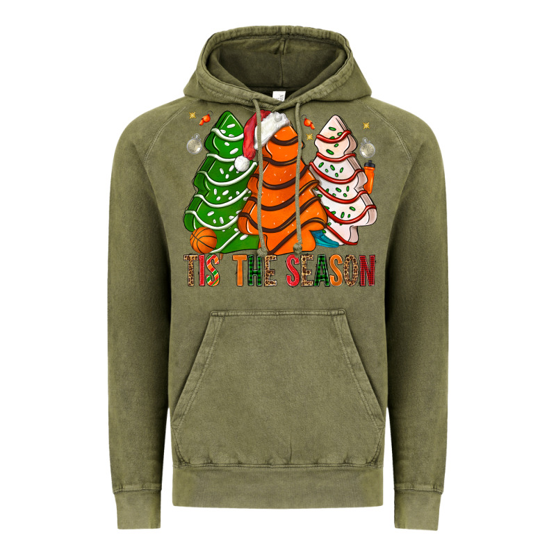 Tis' The Season Basketball Christmas Cakes Vintage Hoodie by BundleAndBundleShop | Teevron