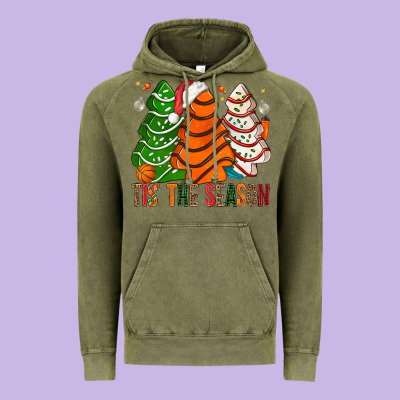 Tis' The Season Basketball Christmas Cakes Vintage Hoodie Designed By Bundleandbundleshop