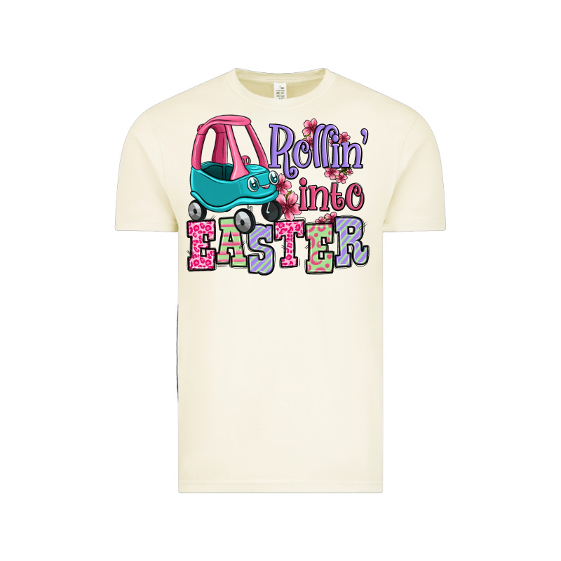 Easter Day Rollin Into Easter Toddler Car Vintage Tee by OliviaCreatesArt | Teevron
