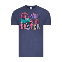 Vintage Denim Easter Day Rollin into Easter toddler car Vintage Tee - OliviaCreatesArt