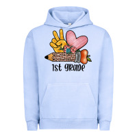 Pigment Grape Ice peace love 1st grade Urban Hoodie - JahusDesignShop