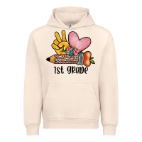 Sandshell peace love 1st grade Urban Hoodie - JahusDesignShop