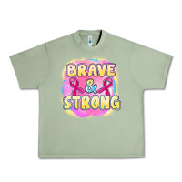 Oil Green brave and strong cancer Urban Heavy Tee - FaDigitalArtStudio