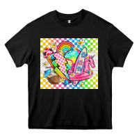 Black retro summer Heavy Core Tee - TumblerDesignByShophia