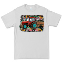 Dove Grey western tracktor Premium Tee - RanaPortraitStore