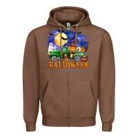 Chestnut halloween truck Zipper Hoodie - AdoDesignShop