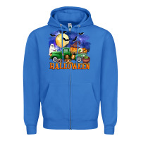 True Royal halloween truck Zipper Hoodie - AdoDesignShop