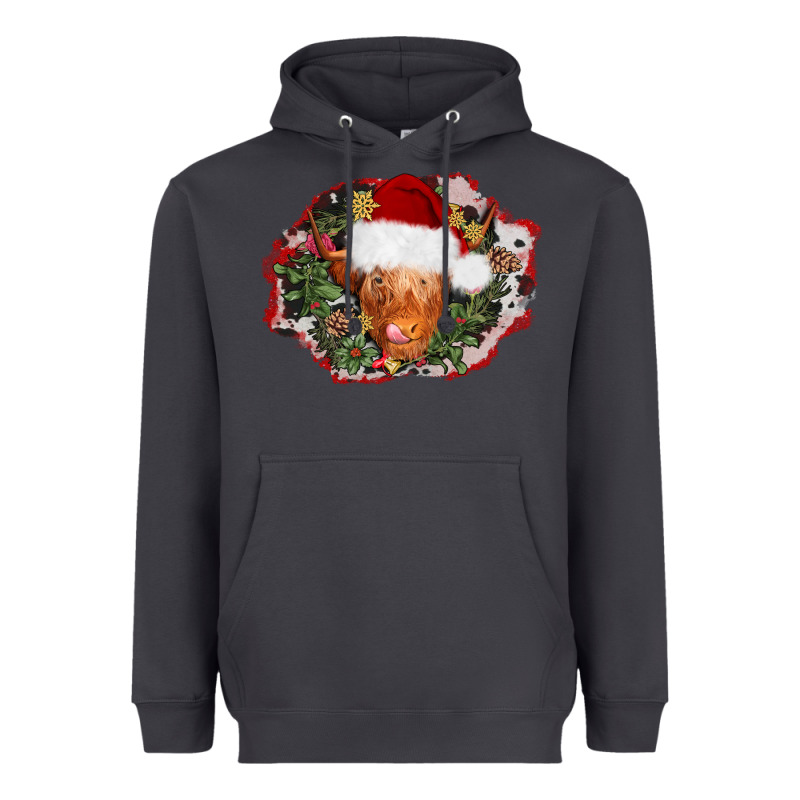 Christmas Heifer Heavyweight Hoodie by AdoDesignShop | Teevron