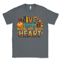 Charcoal Heather give thanks with all your heart Classic Tee - CowGirlArtShop