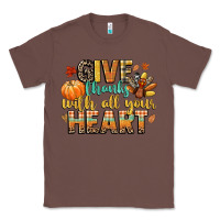 Chestnut give thanks with all your heart Classic Tee - CowGirlArtShop