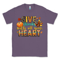 Lavender give thanks with all your heart Classic Tee - CowGirlArtShop