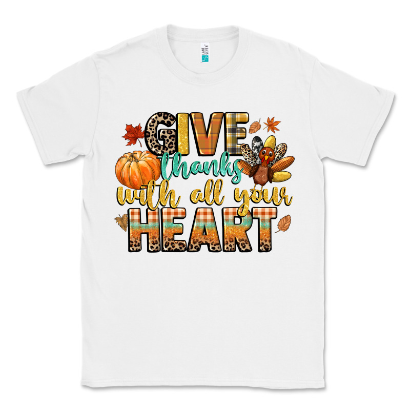 Give Thanks With All Your Heart Classic Tee by CowGirlArtShop | Teevron