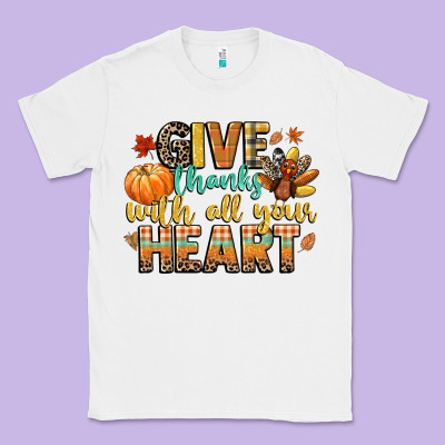 Give Thanks With All Your Heart Classic Tee Designed By Cowgirlartshop