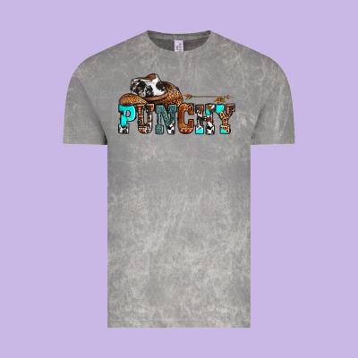 Western Cowboy Hat Punchy Vintage Tee Designed By Oliviacreatesart