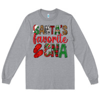 Heather Grey Santa's Favorite Cna Long Sleeve Tee - BundleAndBundleShop