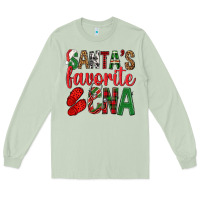 Matcha Santa's Favorite Cna Long Sleeve Tee - BundleAndBundleShop