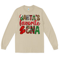 Mushroom Santa's Favorite Cna Long Sleeve Tee - BundleAndBundleShop