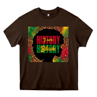 Chocolate Brown i am black history Heavy Core Tee - TumblerDesignByShophia