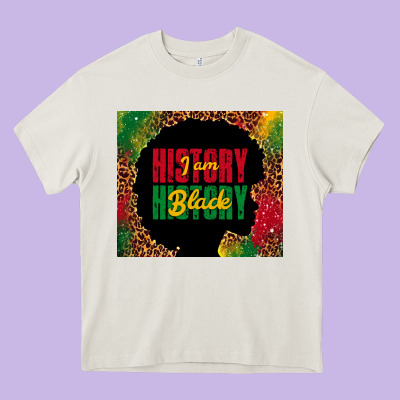 I Am Black History Heavy Core Tee Designed By Tumblerdesignbyshophia