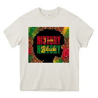 Cream i am black history Heavy Core Tee - TumblerDesignByShophia