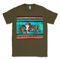 Army Green western christmas baby cow noel tumbler Classic Tee - Jasminsmagicworld