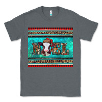 Charcoal Heather western christmas baby cow noel tumbler Classic Tee - Jasminsmagicworld
