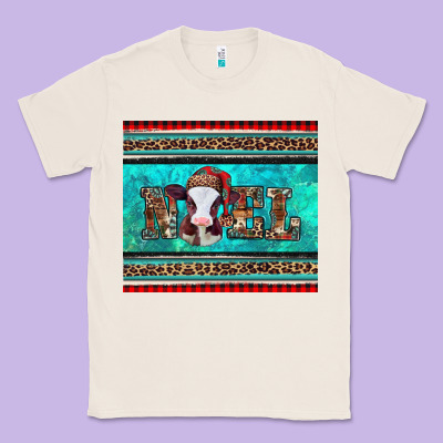 Western Christmas Baby Cow Noel Tumbler Classic Tee Designed By Jasminsmagicworld