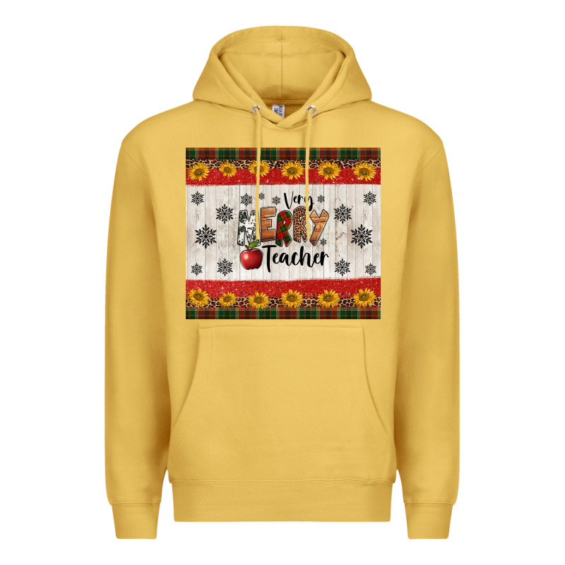 Very Merry Teacher Premium Hoodie by Jasminsmagicworld | Teevron