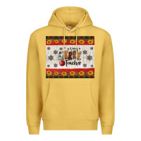 Antique Gold very merry teacher Premium Hoodie - Jasminsmagicworld