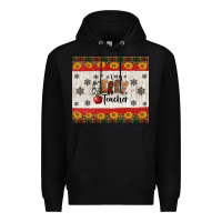 Black very merry teacher Premium Hoodie - Jasminsmagicworld