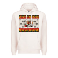 Pale Pink very merry teacher Premium Hoodie - Jasminsmagicworld