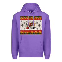 Purple very merry teacher Premium Hoodie - Jasminsmagicworld