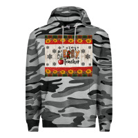 Slate Camo very merry teacher Premium Hoodie - Jasminsmagicworld