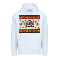 White very merry teacher Premium Hoodie - Jasminsmagicworld