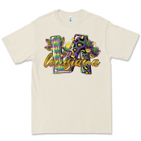 Bone louisiana leopard mardi gras 12 inches 300 dpi Premium Tee - CowGirlArtShop