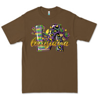 Cacao louisiana leopard mardi gras 12 inches 300 dpi Premium Tee - CowGirlArtShop