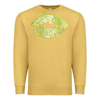 Antique Gold tennis lips Premium Sweatshirt - AdoDesignShop
