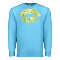 Ocean Blue tennis lips Premium Sweatshirt - AdoDesignShop