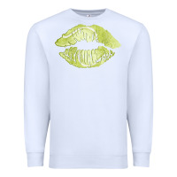 White tennis lips Premium Sweatshirt - AdoDesignShop